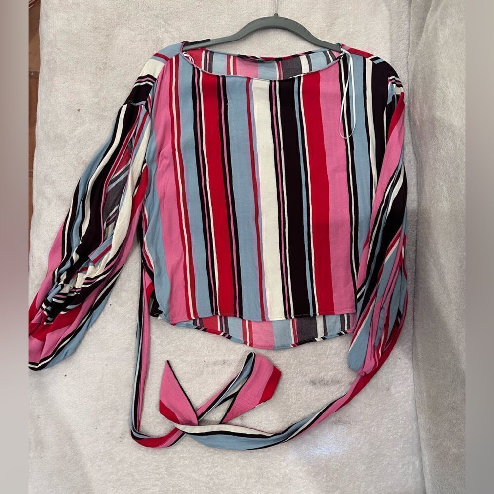 Size M blouse striped colors Zara long sleeve